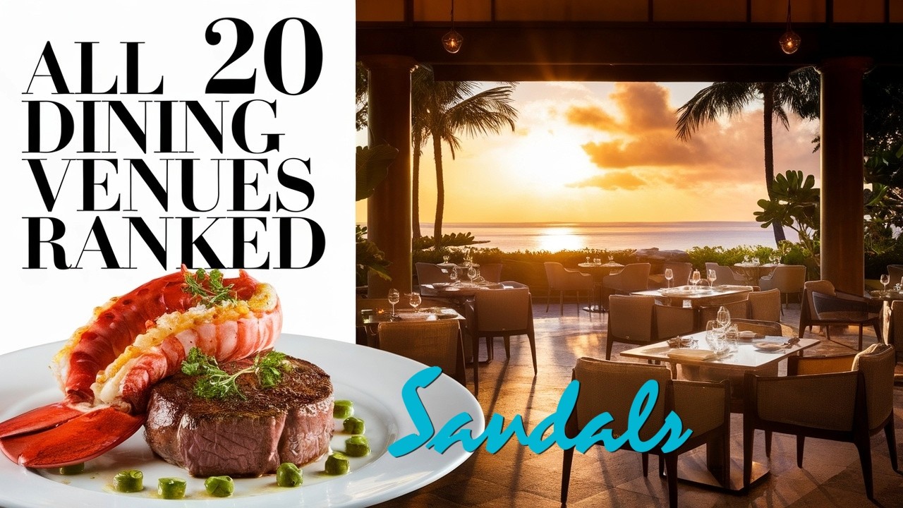 I Rank Every Restaurant in Sandals Royal Barbados! (Tier List)