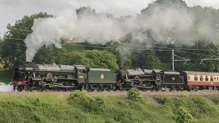 Steam On The Lickey Bank Returns ! LMS 46100 & 45231 Blast Up The 1/37 !!
Not since November 2016 has steam been seen on the famous Lickey Incline and its been even longer since weve witnessed unassisted steam tackle the 1/37 gradient ! So sit back, watch and listen to two of Staniers finest tackling the steepest mainline gradient in the UK ! The excursion was the Bristol Forty, from Bangor to Bristol and return !
I hope you enjoy ! Steam On The Lickey Bank Returns ! LMS 46100 & 45231 Blast Up The 1/37 !!