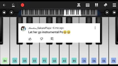 Let Her Go - Passenger • Perfect Piano App • Mobile/Phone