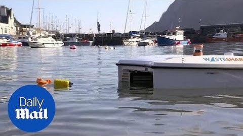 WasteShark released in British waters to tackle marine waste