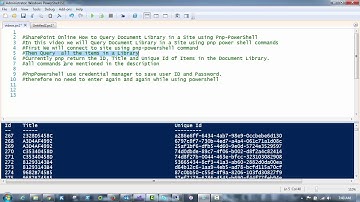 SharePoint online How to Query Document Library in a Site using Pnp-PowerShell
