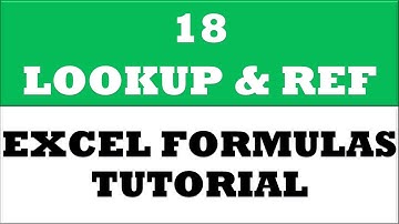 18 lookup and references formulas in excel 2016