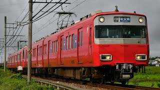 [最後の4灯車]名鉄6000系.6800系(6045F+6811F) 普通新安城行き 西尾線南桜井〜米津