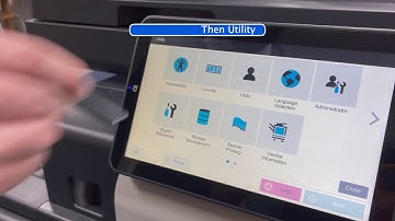Konica i-series - How to print a demo page