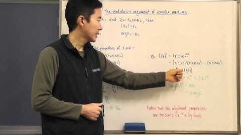 Argument & Modulus of Polar Forms of Complex Numbers
