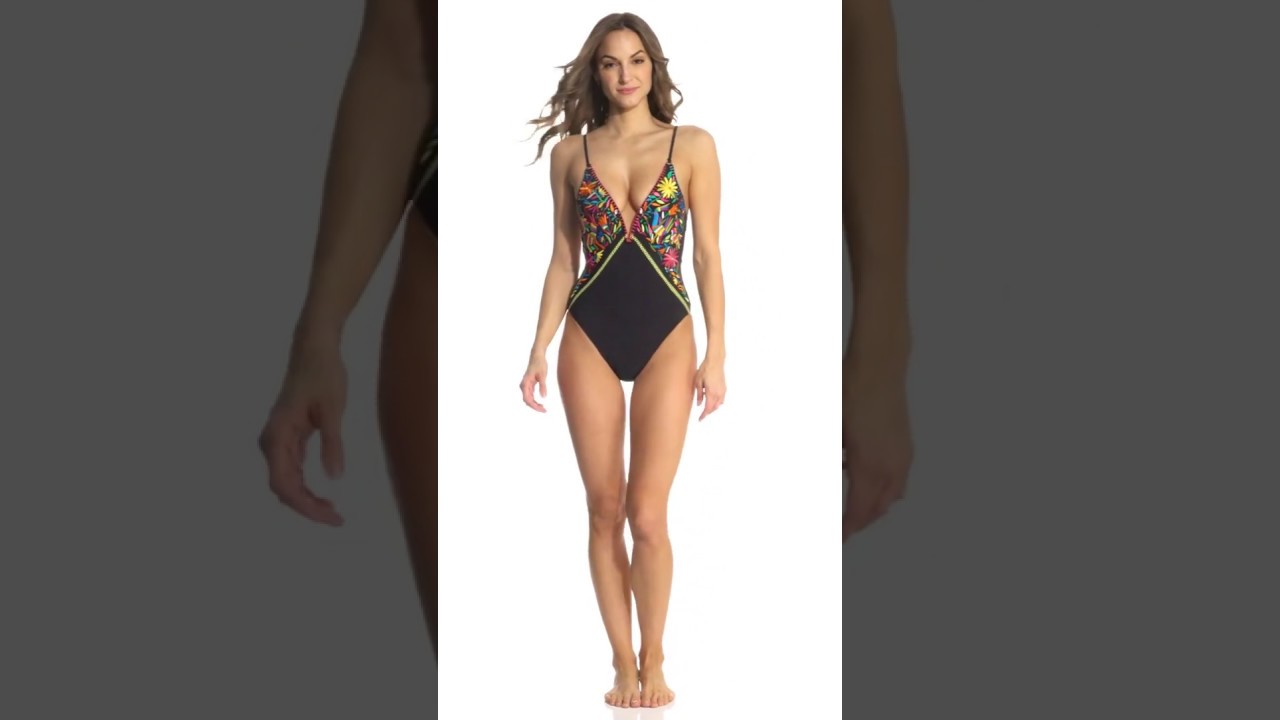 Nanette Lepore Isla Marietas Goddess One Piece Swimsuit | SwimOutlet.com