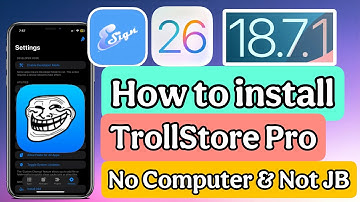 How to install TrollStore Pro on iOS 18.7.1/17.7.10/16.7.12/15.8.5 No Computer required & Not JB