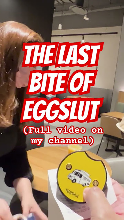 The last bite of Eggslut in #Singapore Watch full video on my channel