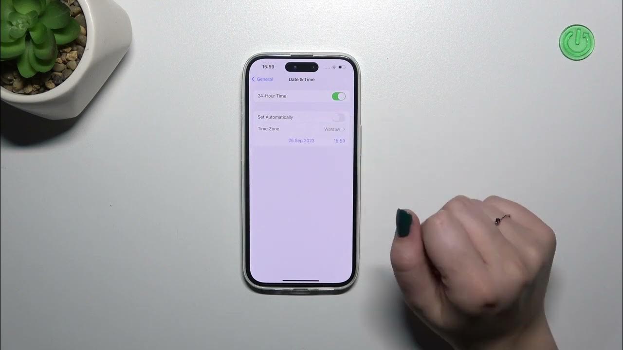 How to Change Date & Time on iPhone 15 D Adjust Time Zone YouTube