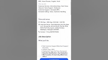 Walk-In Tech Mahindra -100 Openings | #techmahindrajobs