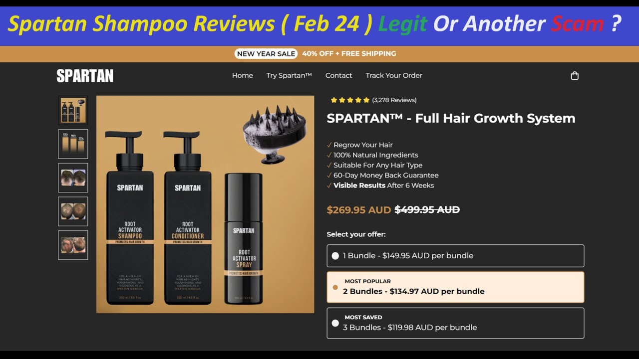 Spartan Shampoo Reviews ( Feb 24 ) Legit Or Another Scam ? spartan hair bar ! TrySpartan Com