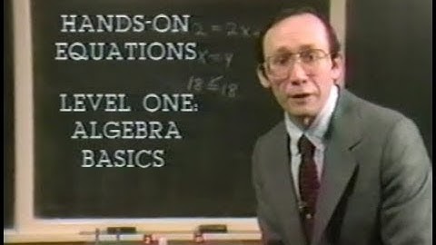Hands-On Equations Overview by Dr. Borenson 1987