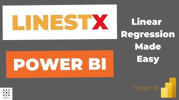 The New LINESTX() DAX Function in Power BI - Clearly Explained #linearregression