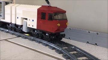 Lego train (extended version) controlled by a Mindstorms EV3, by Sioux.NET on Track
