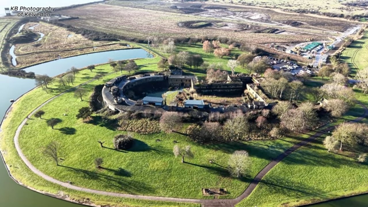 Coalhouse Fort Drone Views  A Quiet Winter Look from Above