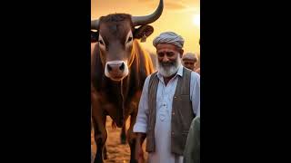 "Aakhri Qurbani 🐂💔 | Jab Bail Ne Apni Jaan De Kar Bachaayi Zindagi | Emotional Kahani"#bakraeid #ai