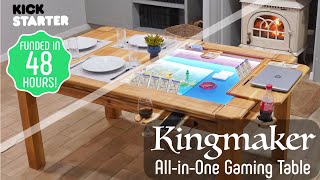 Information Kingmaker All-In-One Gaming Table Interview Video For Kickstarter Campaign News