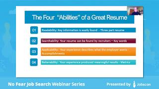 Webinar Resumes For Uncertain Times Six Steps To An Excellent Resume W David Dunnington  No Fear