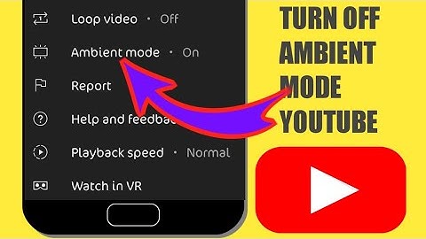 how to turn off Ambient mode YouTube 2022(new YouTube update)