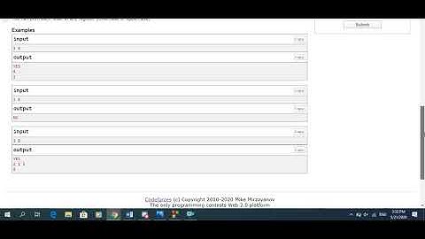 Codeforces Round #643 (Div. 2) A,B,D + explanation/solution for D