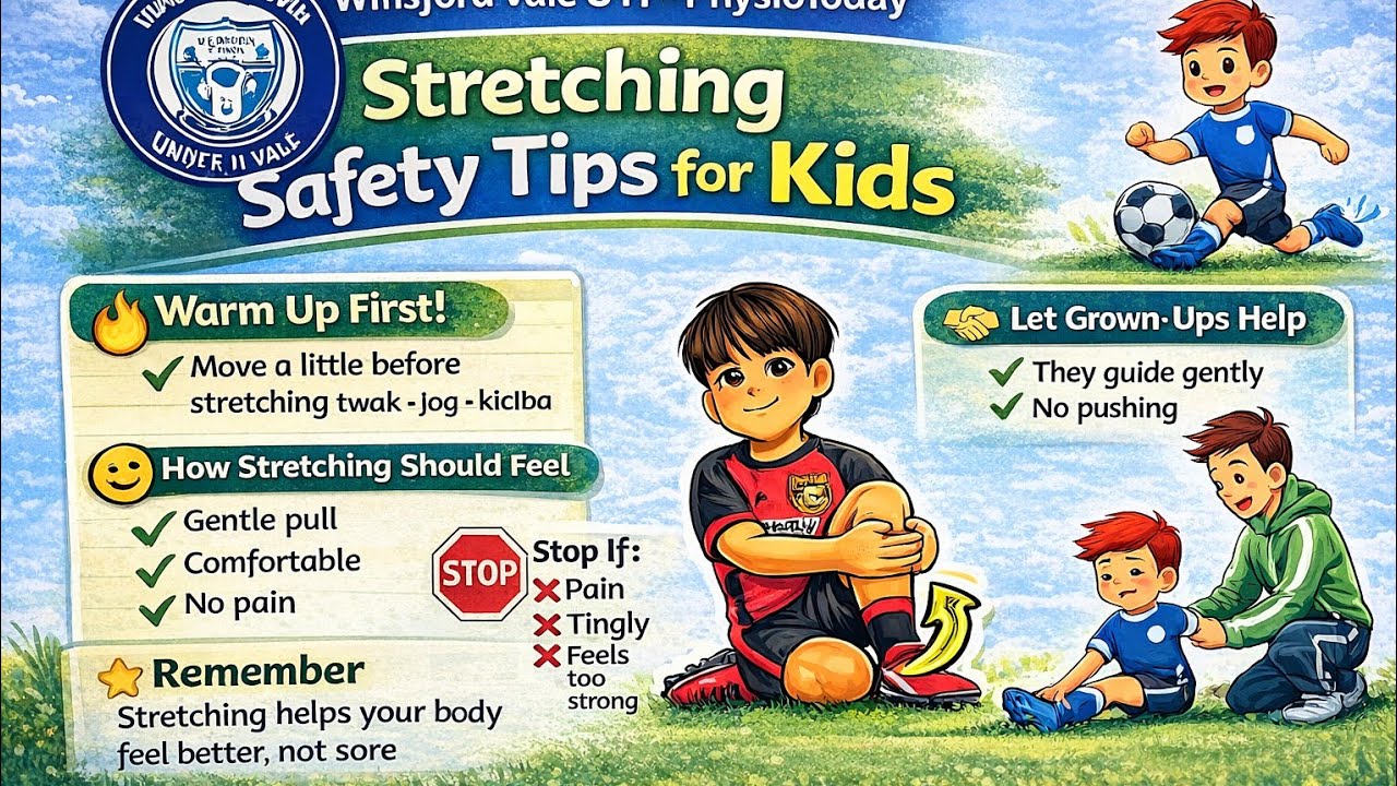 Stretching for young footballers