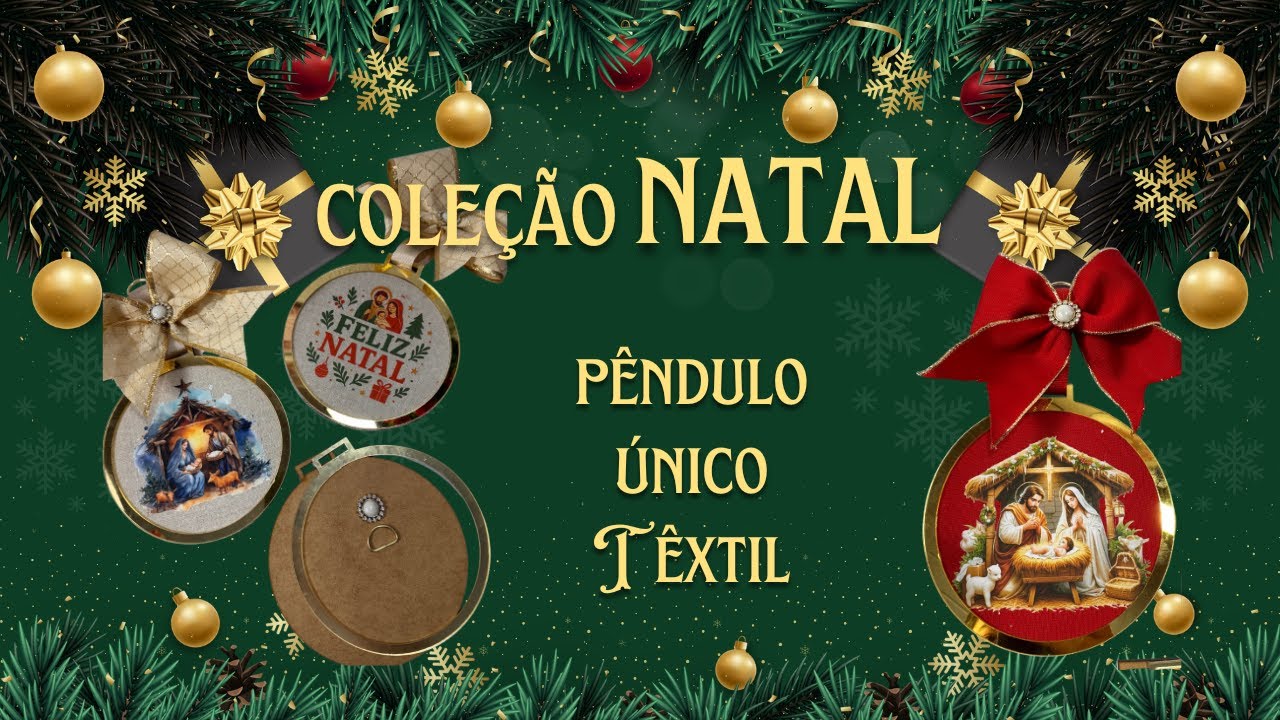 [PAP] Pêndulo Natal Têxtil Faça você mesmo