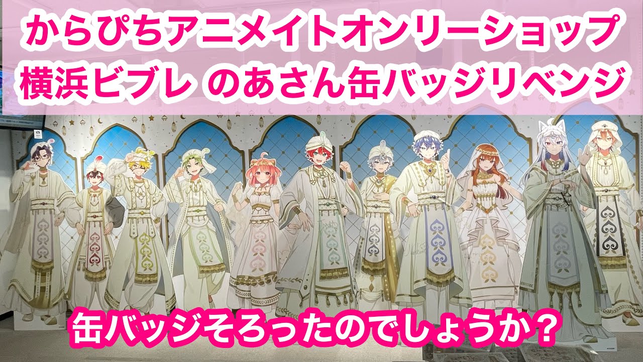 からぴちアニメイトオンリーショップ横浜ビブレ のあさん缶バッジ