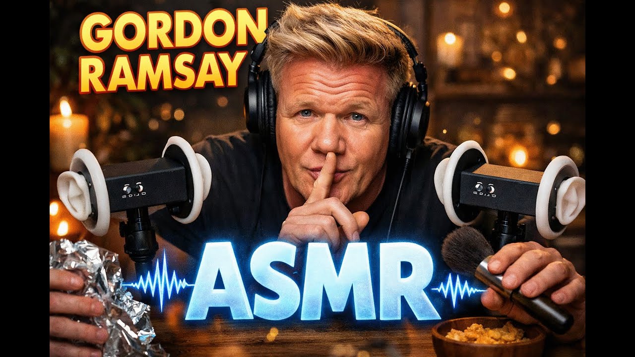 Gordon Ramsay Makes ASMR Glass Noodles 🍜✨   AI ASMR
