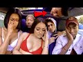 Uber driver makes 2 HOT Girls CRY Over Rap!
