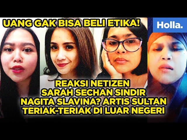 Reaksi Netizen Sarah Sechan Sindir Nagita Slavina? Artis Sultan Teriak-Teriak di Luar Negeri class=