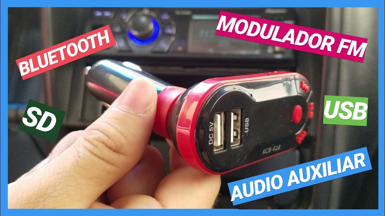 Radio Para Carro Carros Audio Autos Coche Bluetooth USB FM Transmisor para  Auto