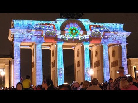 #amazing Festivals of Lights at Brandenburg Gate, Berlin Germany #wow