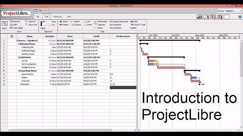 Introduction to ProjectLibre - Free MS Project Alternative