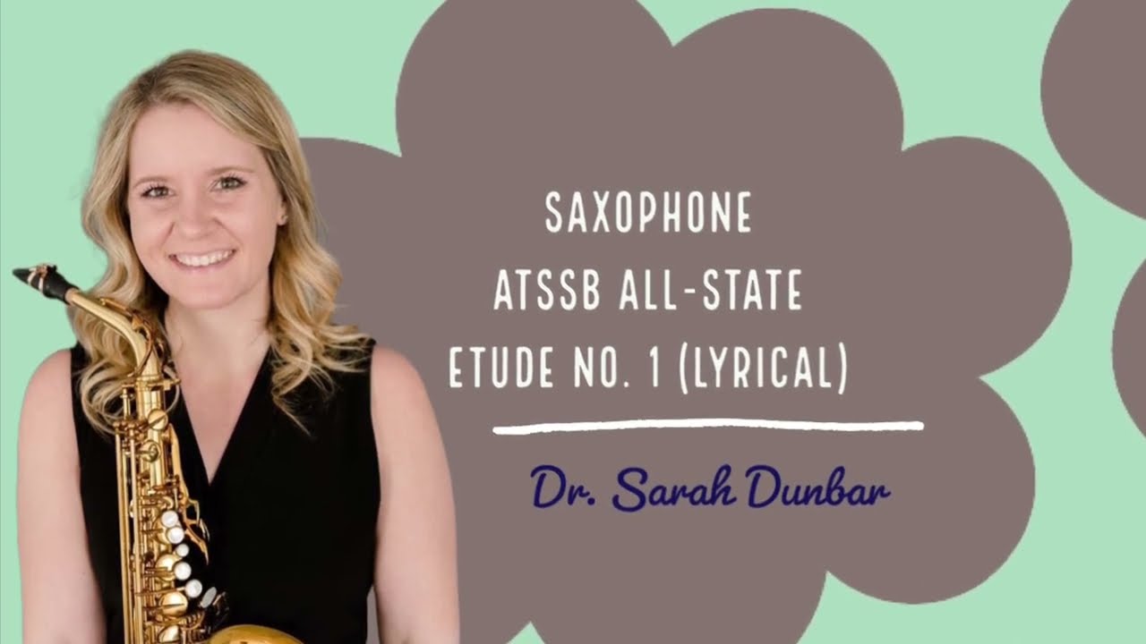 2022-2023 ATSSB All-State Saxophone Etude No. 1