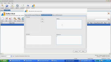 Input data obat di Ariefsoft Apotek