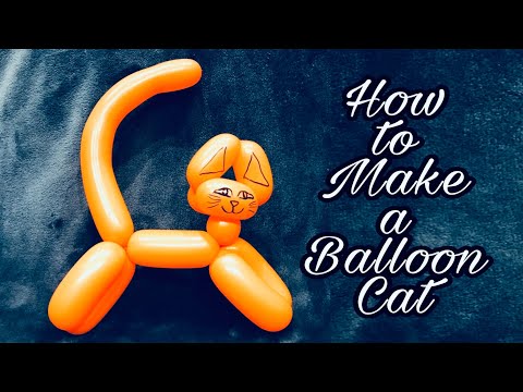 How to Make a Balloon Cat (Balloon Animals)