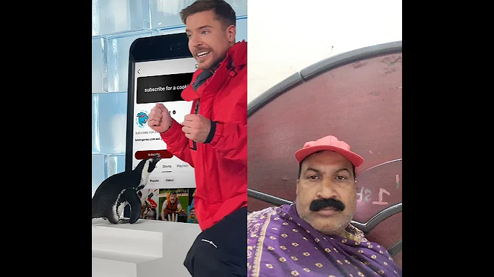 Can i teach a penguin to Subcribe ? #mrbeast #mrbeastshorts #shorts #viral #trending #penguin #duet