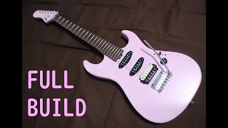 I build a guitar. Cute pink guitar.Her name is IZUNA.