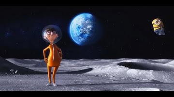 Vector dancing on the moon to Never Gonna Give You Up