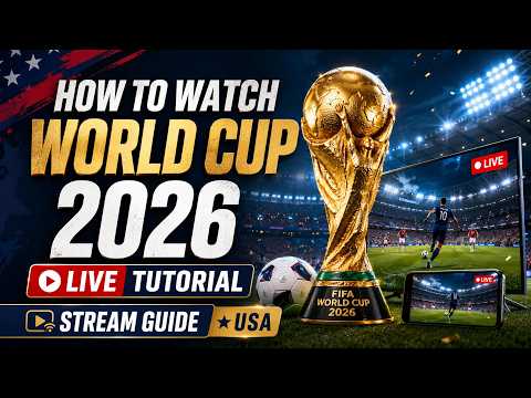Fifa World Cup 2026 Stream - How To Watch Fifa World Cup 2026 Live *Tutorial*