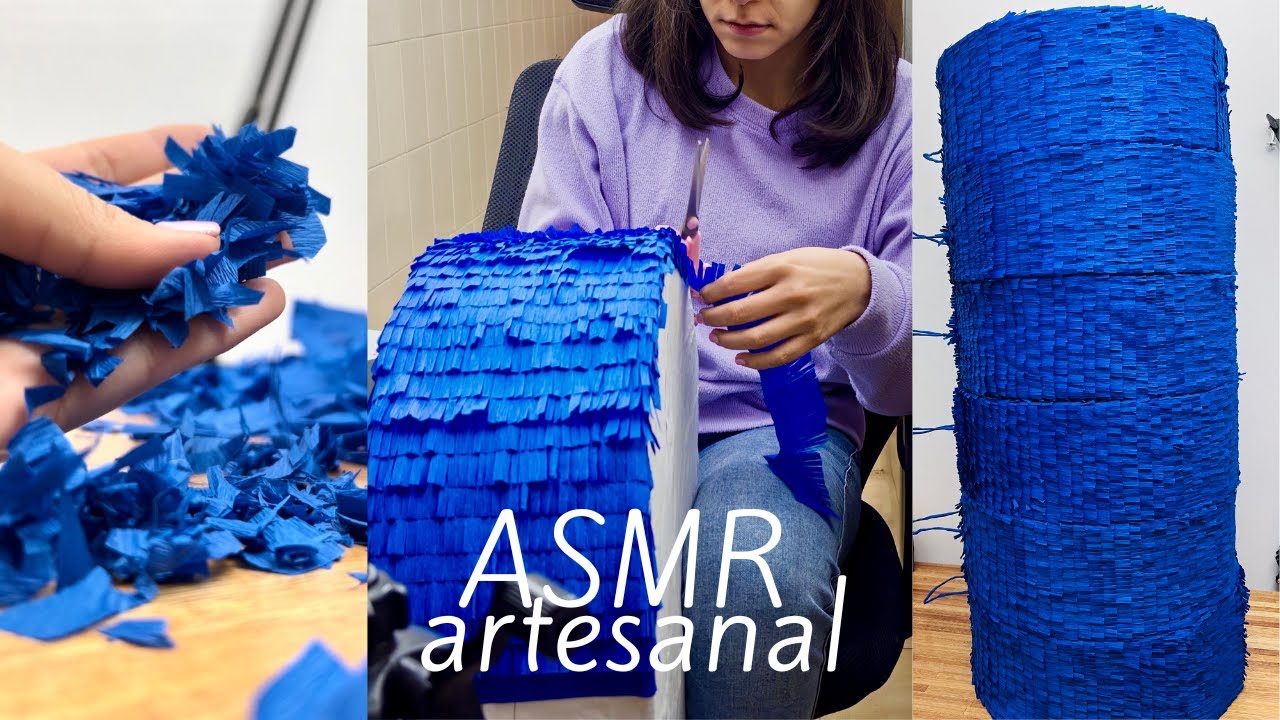 ASMR creando PIÑATAS paso a paso | 💫 Los sonidos de una artesana del papel