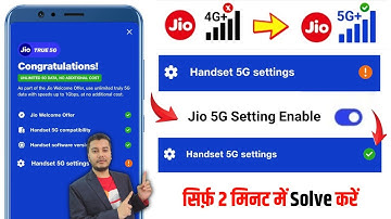 Jio 5G Handset Settings Problem | handset 5G settings not enabled jio | Jio 5G Network