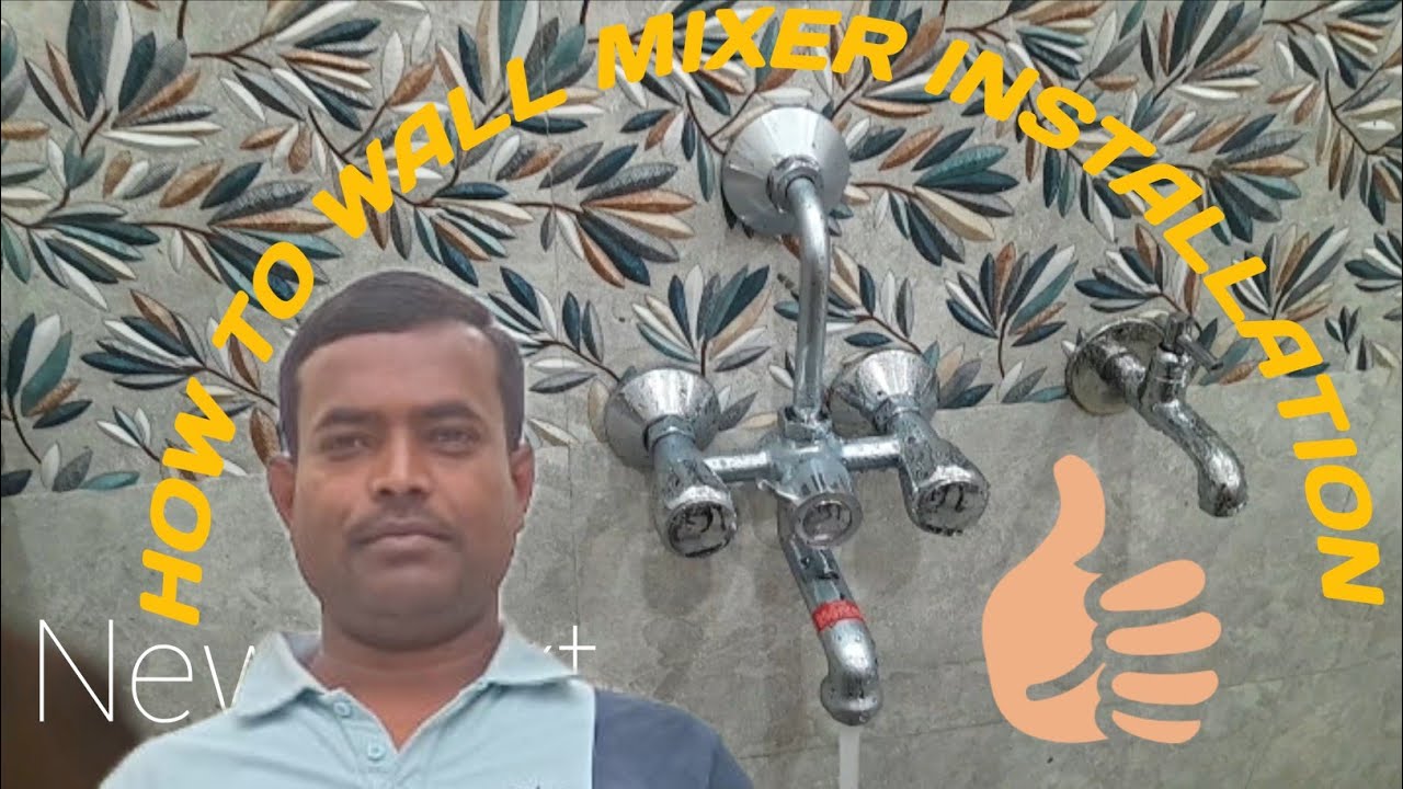 How to install wall mixer tap. Installing shower mixer wall. Plumbing a