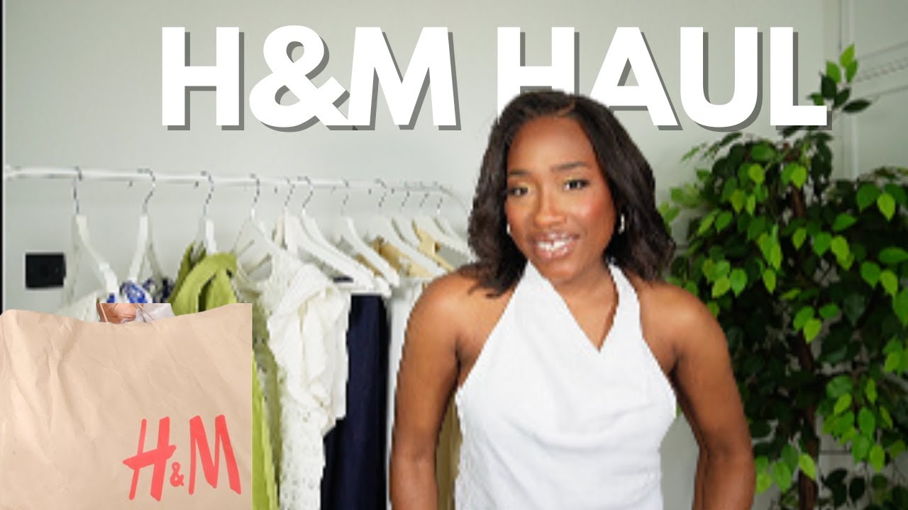 NEW IN H&M HAUL TRYON  & STYLING 2024 | MUST HAVE SPRING TRENDS