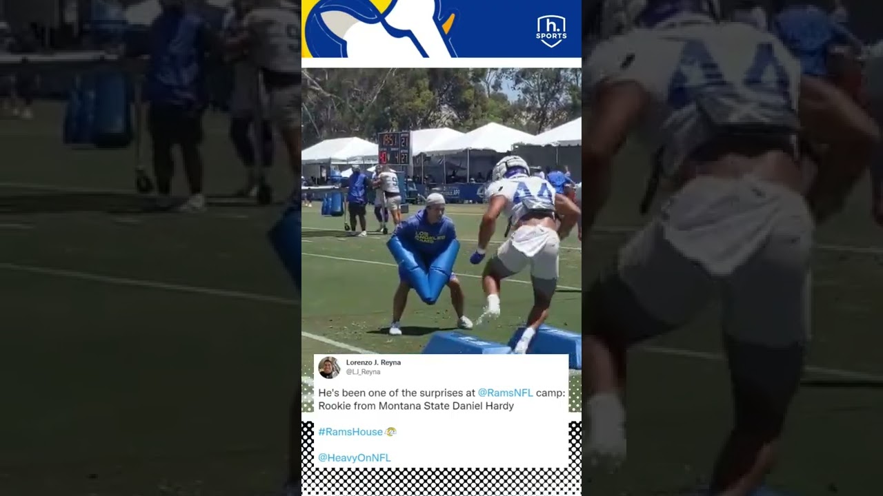 The rookie showing out at Rams camp 🐏