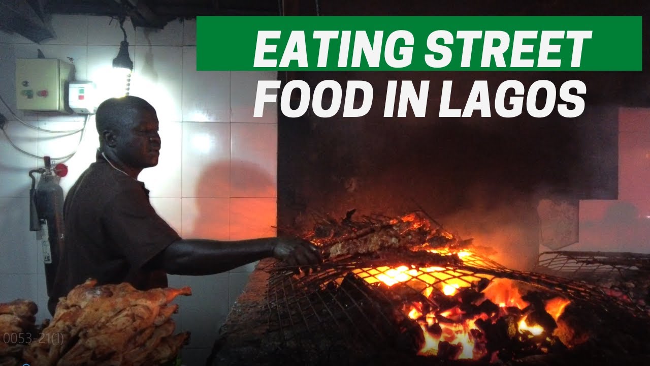 EATING STREET FOOD IN LAGOS, NIGERIA | TRYING SUYA AT BUKKA HUT - 2020