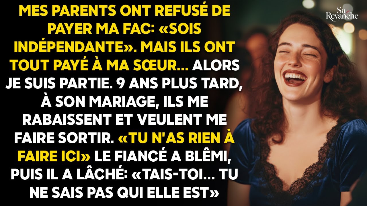 Ils ont payé la fac de ma sœur, pas la mienne - Au mariage, le fiancé: «Stop…»