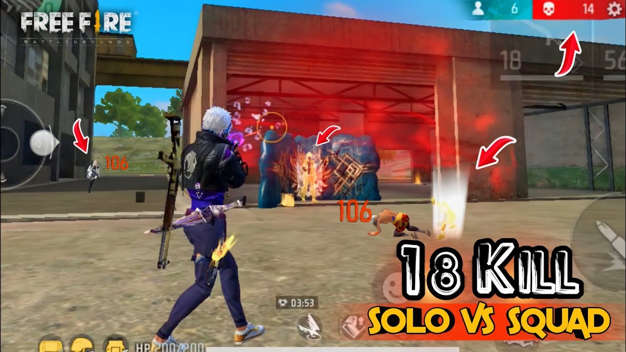 18 Kills Solo Vs Squad Pro Lobby 😱 Factory King Moment Free Fire Max ...
