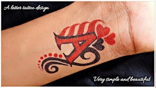 Letter A Tattoo designs for boys and girls  A letter tattoo collection