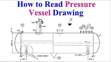 How to read a pressure vessel drawing  tutorial For beginners